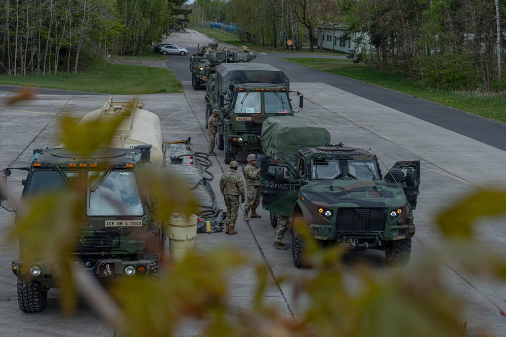 2d Cavalry Regiment conducts refueling operations during Sword 26 convoy