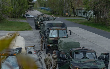 2d Cavalry Regiment conducts refueling operations during Sword 26 convoy