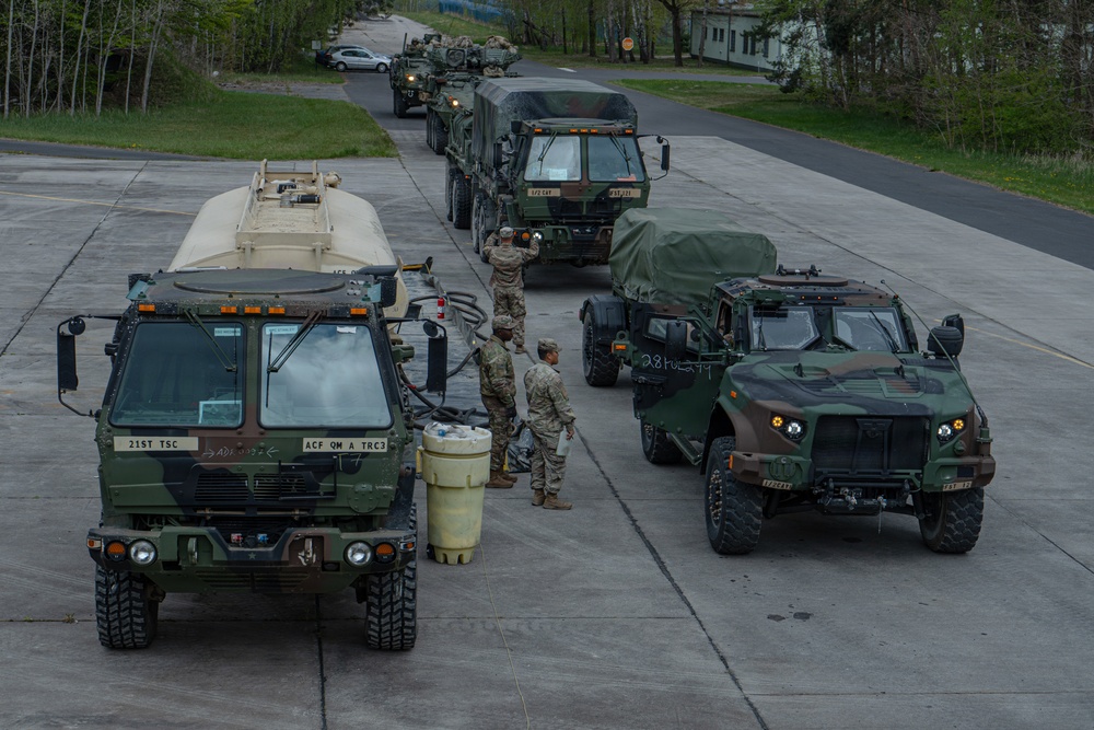 2d Cavalry Regiment conducts refueling operations during Sword 26 convoy