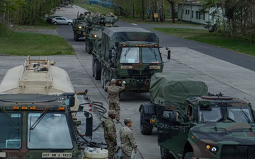 2d Cavalry Regiment conducts refueling operations during Sword 26 convoy