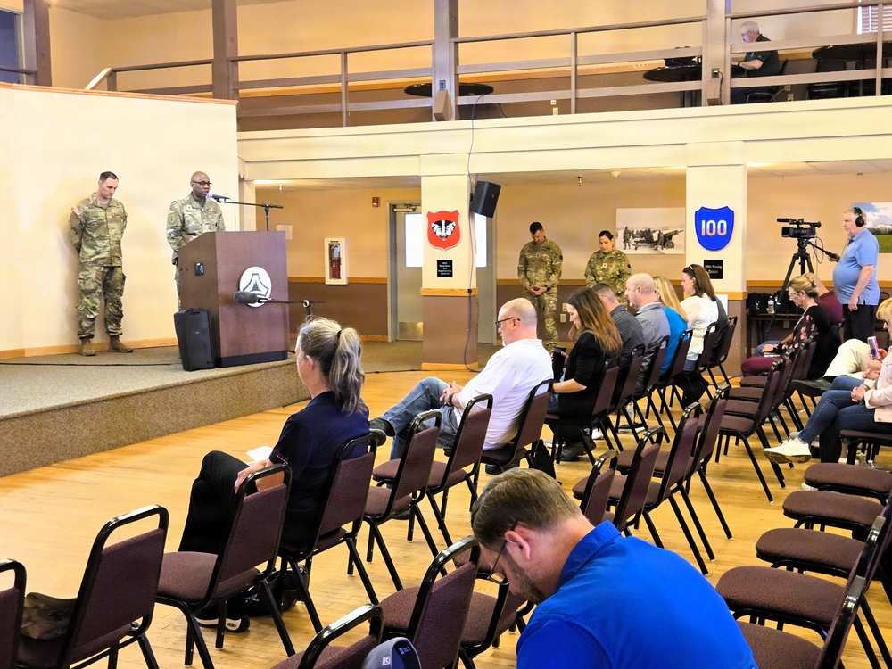 U.S. Army Garrison-Fort McCoy leaders hold April 2026 town hall meetings for installation workforce