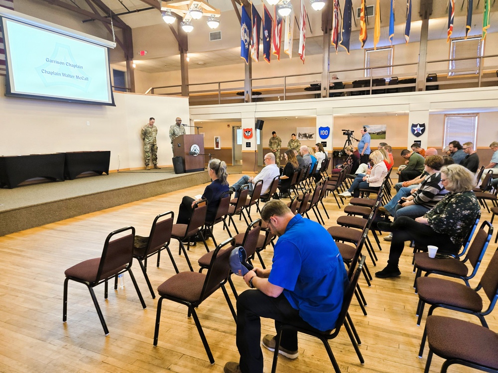 U.S. Army Garrison-Fort McCoy leaders hold April 2026 town hall meetings for installation workforce