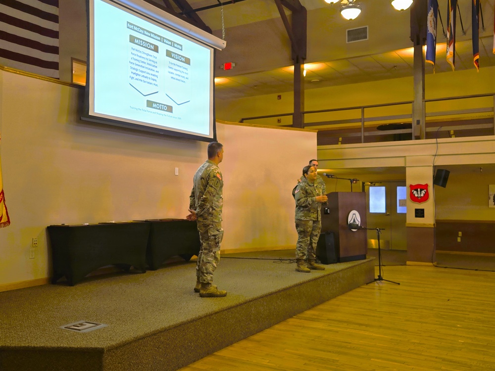 U.S. Army Garrison-Fort McCoy leaders hold April 2026 town hall meetings for installation workforce