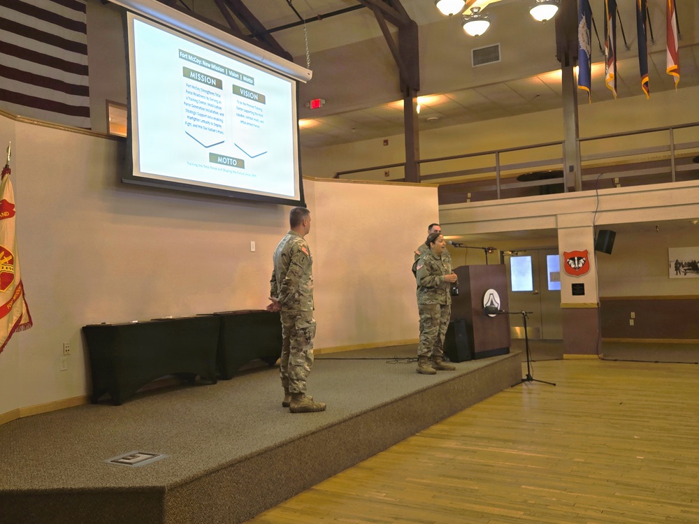 U.S. Army Garrison-Fort McCoy leaders hold April 2026 town hall meetings for installation workforce