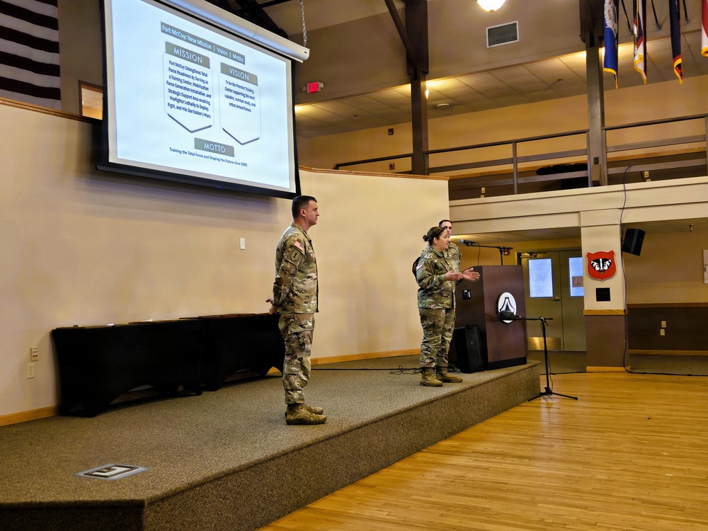 U.S. Army Garrison-Fort McCoy leaders hold April 2026 town hall meetings for installation workforce
