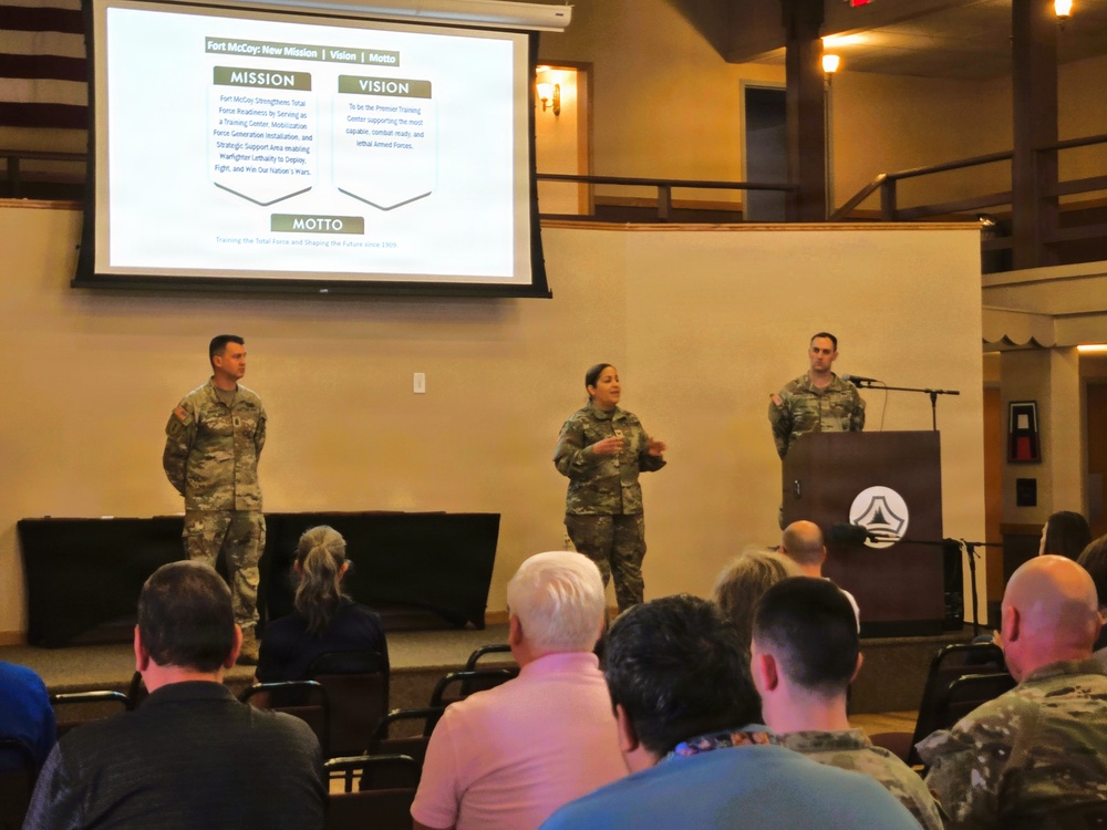 U.S. Army Garrison-Fort McCoy leaders hold April 2026 town hall meetings for installation workforce