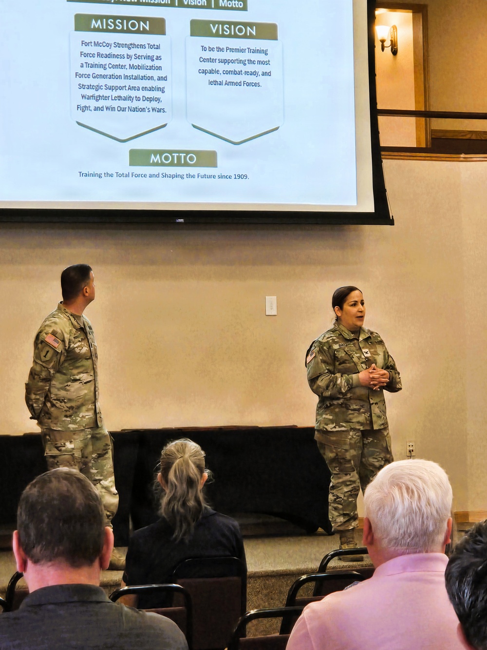 U.S. Army Garrison-Fort McCoy leaders hold April 2026 town hall meetings for installation workforce