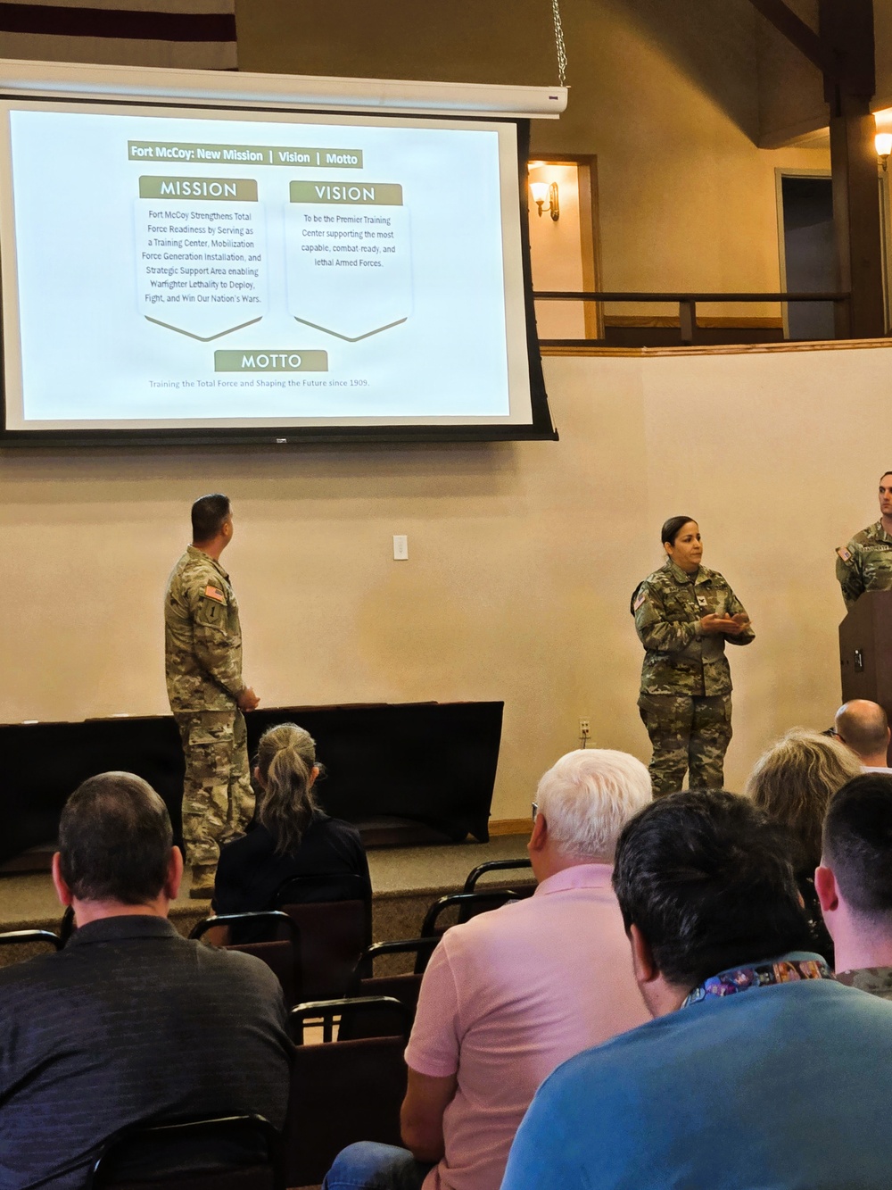 U.S. Army Garrison-Fort McCoy leaders hold April 2026 town hall meetings for installation workforce