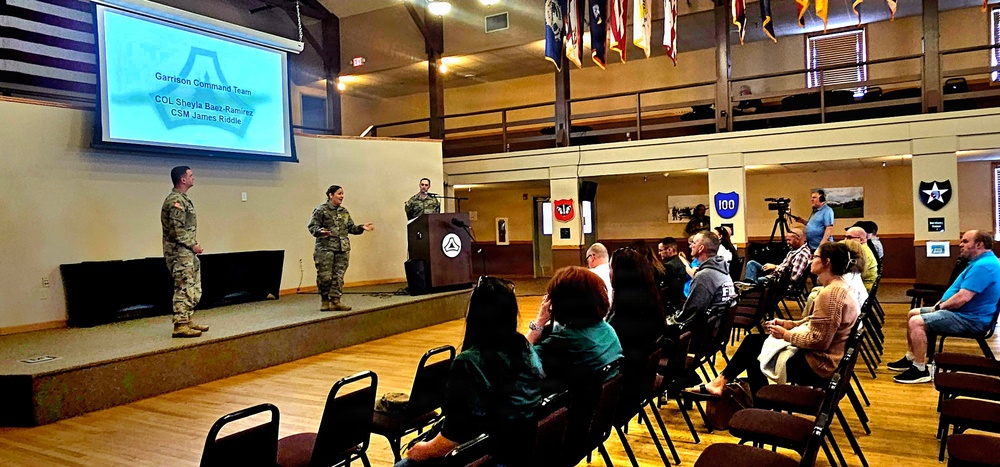 U.S. Army Garrison-Fort McCoy leaders hold April 2026 town hall meetings for installation workforce