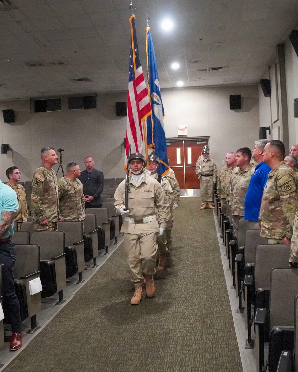 LANG commissions six new officers during ceremony at Camp Beauregard