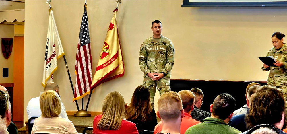 U.S. Army Garrison-Fort McCoy leaders hold April 2026 town hall meetings for installation workforce