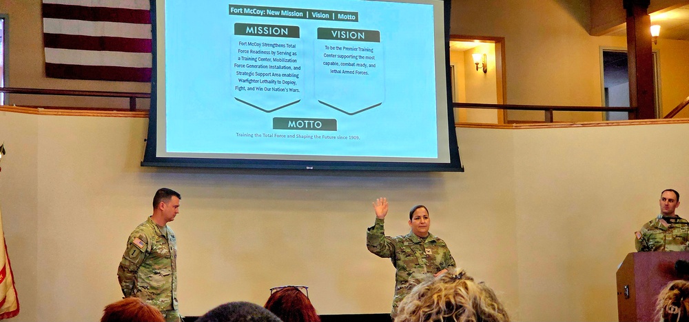 U.S. Army Garrison-Fort McCoy leaders hold April 2026 town hall meetings for installation workforce