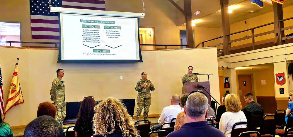 U.S. Army Garrison-Fort McCoy leaders hold April 2026 town hall meetings for installation workforce