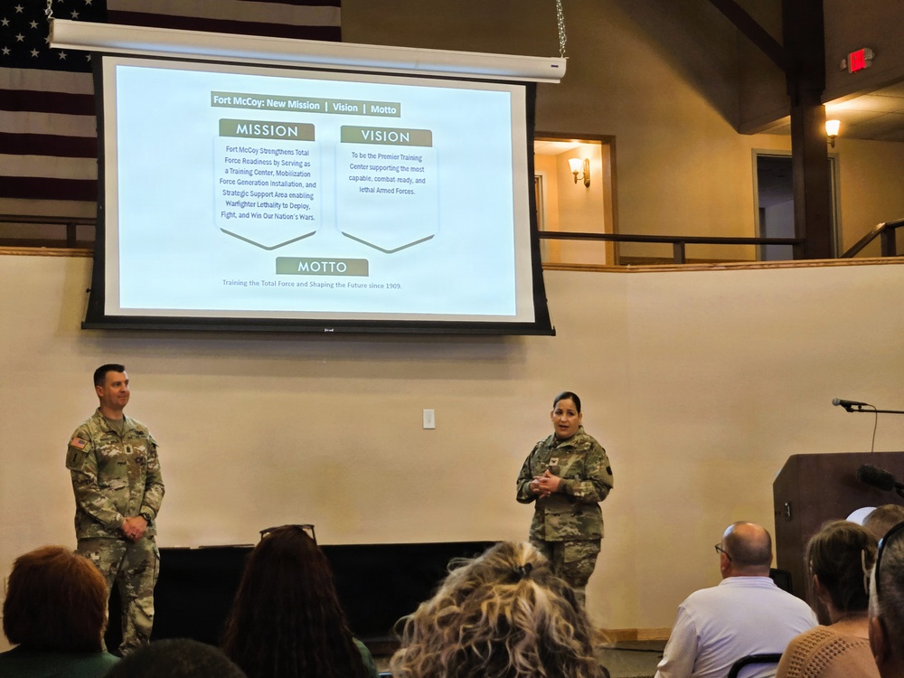 U.S. Army Garrison-Fort McCoy leaders hold April 2026 town hall meetings for installation workforce