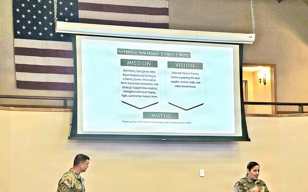U.S. Army Garrison-Fort McCoy leaders hold April 2026 town hall meetings for installation workforce
