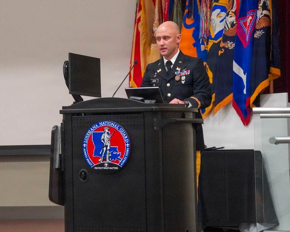 LANG commissions six new officers during ceremony at Camp Beauregard
