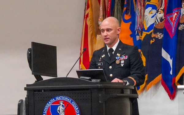 LANG commissions six new officers during ceremony at Camp Beauregard