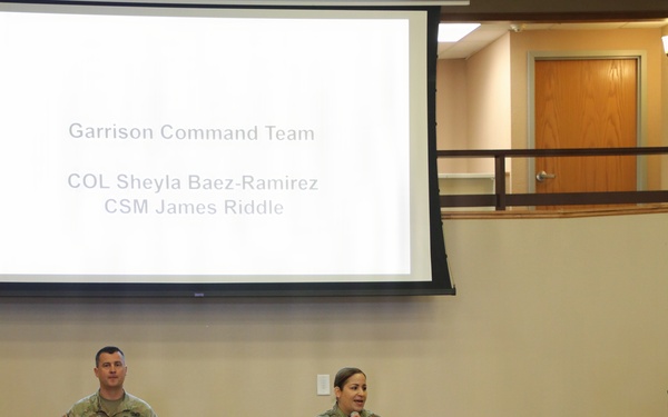 U.S. Army Garrison-Fort McCoy leaders hold April 2026 town hall meetings for installation workforce