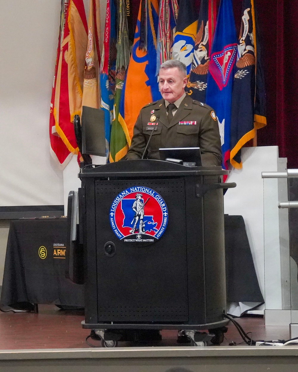 LANG commissions six new officers during ceremony at Camp Beauregard