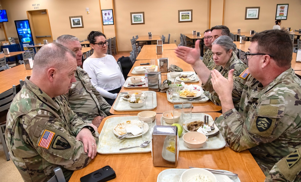 Oregon State House Representative April Dobson visits Oregon Citizen-Soldiers during their annual training in California