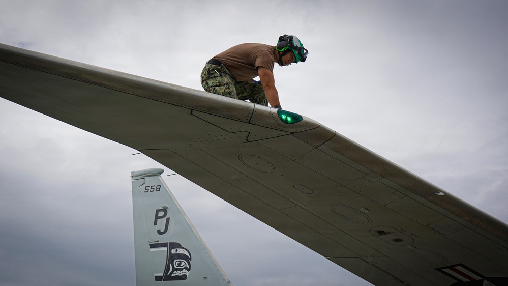 VP-26 Tridents Conduct Routine Maintenance on P-8A Poseidon