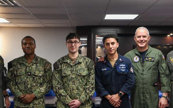 Commander, USFFC and Commander, U.S. Pacific Fleet Visit USS John C. Stennis (CVN 74)