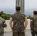 Marines and Japanese Base Security Forces raise the Colors at Camp Foster