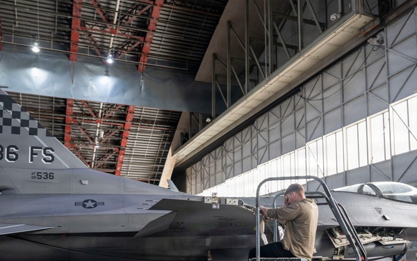 36th FGS Airmen perform F-16 maintenance during RF-A 26-1