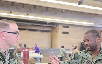JBPHH senior leaders host CPO package review event to provide mentorship and board preparation for Sailors.