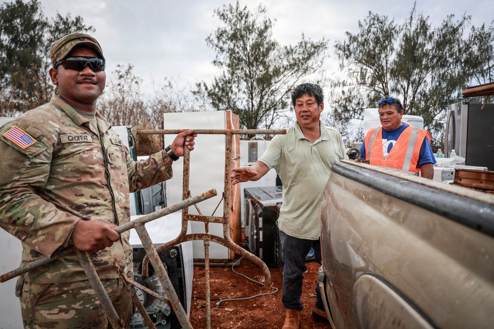 Guam Guard responds to Typhoon Sinlaku