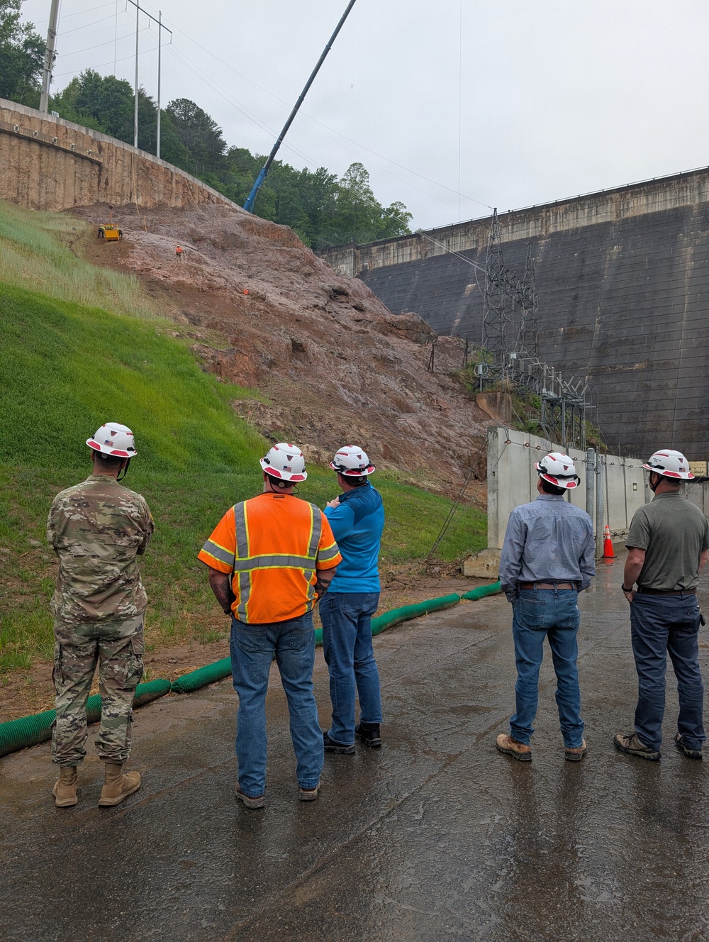 USACE Wilmington District commander visits Philpott Lake to assess landslide mitigation and powerhouse rehabilitation progress