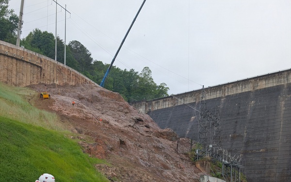 USACE Wilmington District commander visits Philpott Lake to assess landslide mitigation and powerhouse rehabilitation progress