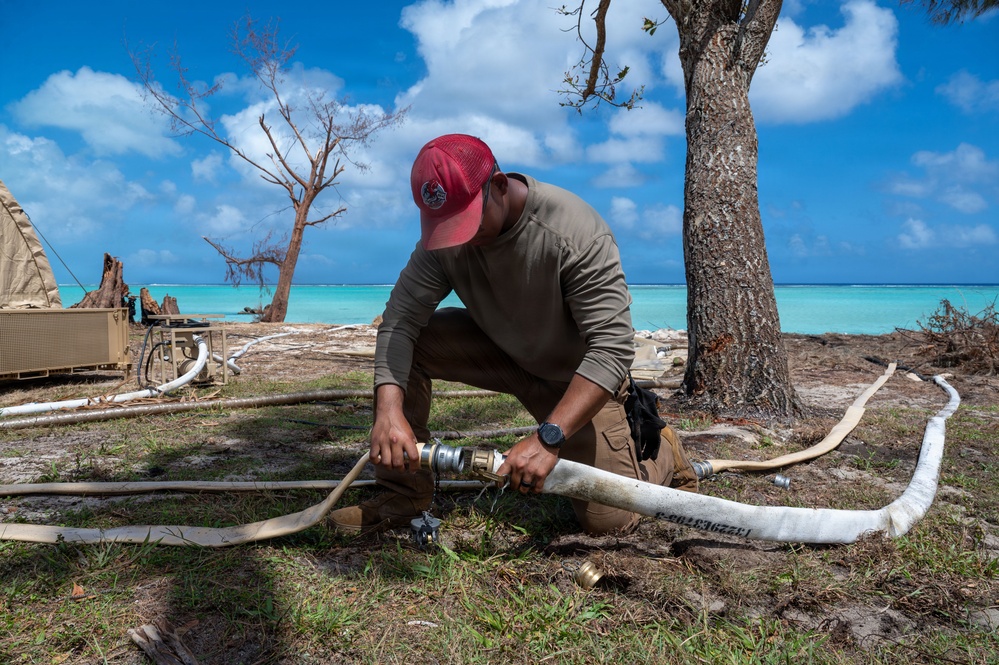 554th RED HORSE deploy Reverse Osmosis Water Purification Unit to Saipan