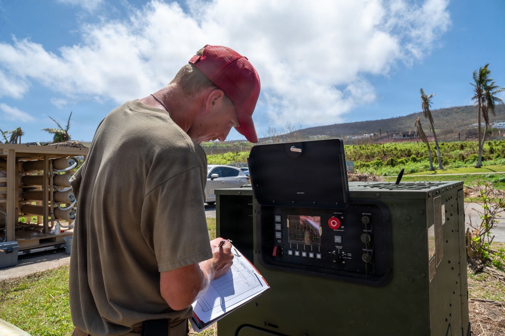 554th RED HORSE deploy Reverse Osmosis Water Purification Unit to Saipan