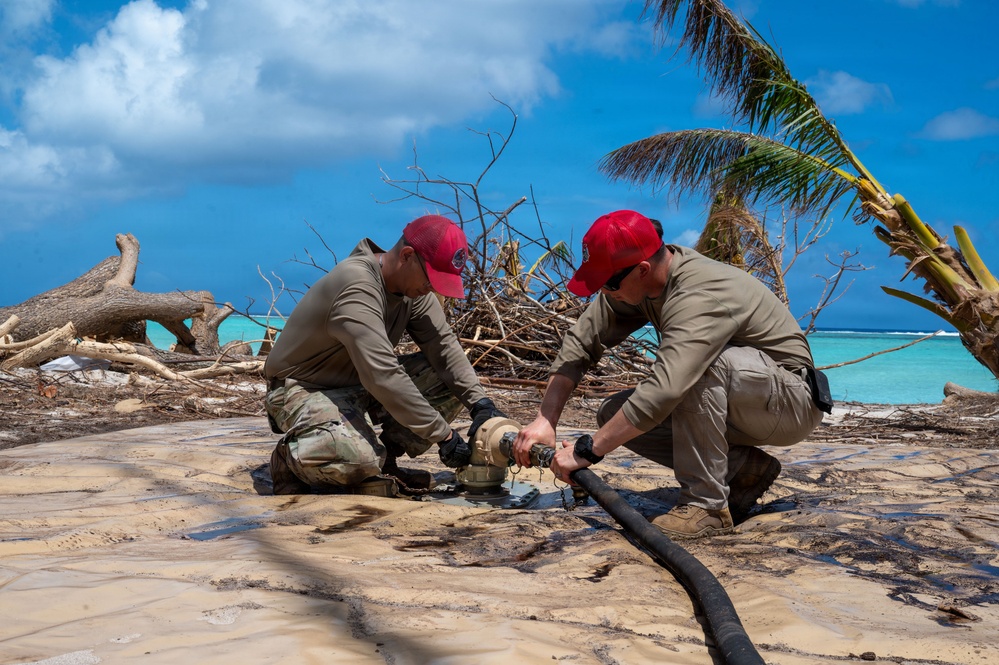 554th RED HORSSE deploy Reverse Osmosis Water Purification Unit to Saipan