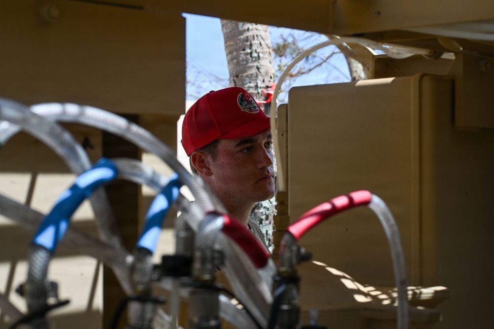 554th RED HORSE deploy Reverse Osmosis Water Purification Unit to Saipan