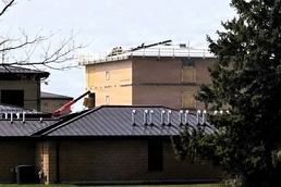 April 2026 construction operations for $55.75 million Collective Training Officers Quarters Project at Fort McCoy