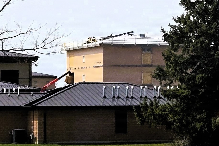 April 2026 construction operations for $55.75 million Collective Training Officers Quarters Project at Fort McCoy