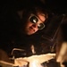 USS Mitscher (DDG 57) Sailor fabricates metal in ship machine shop