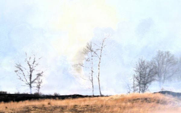 April 2026 prescribed burn operations at Fort McCoy