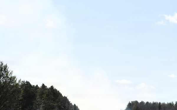 April 2026 prescribed burn operations at Fort McCoy