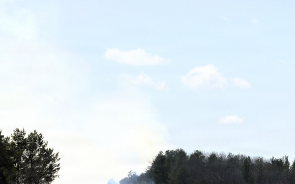 April 2026 prescribed burn operations at Fort McCoy