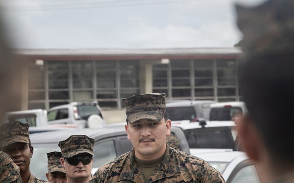 U.S. Marines Receive Navy and Marine Corps Achievement Medal From 3rd Marine Division Commanding General