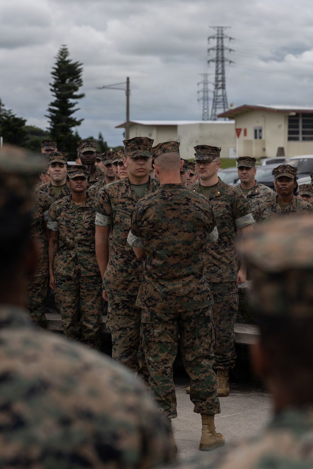 U.S. Marines Receive Navy and Marine Corps Achievement Medal from 3rd Marine Division Commanding General