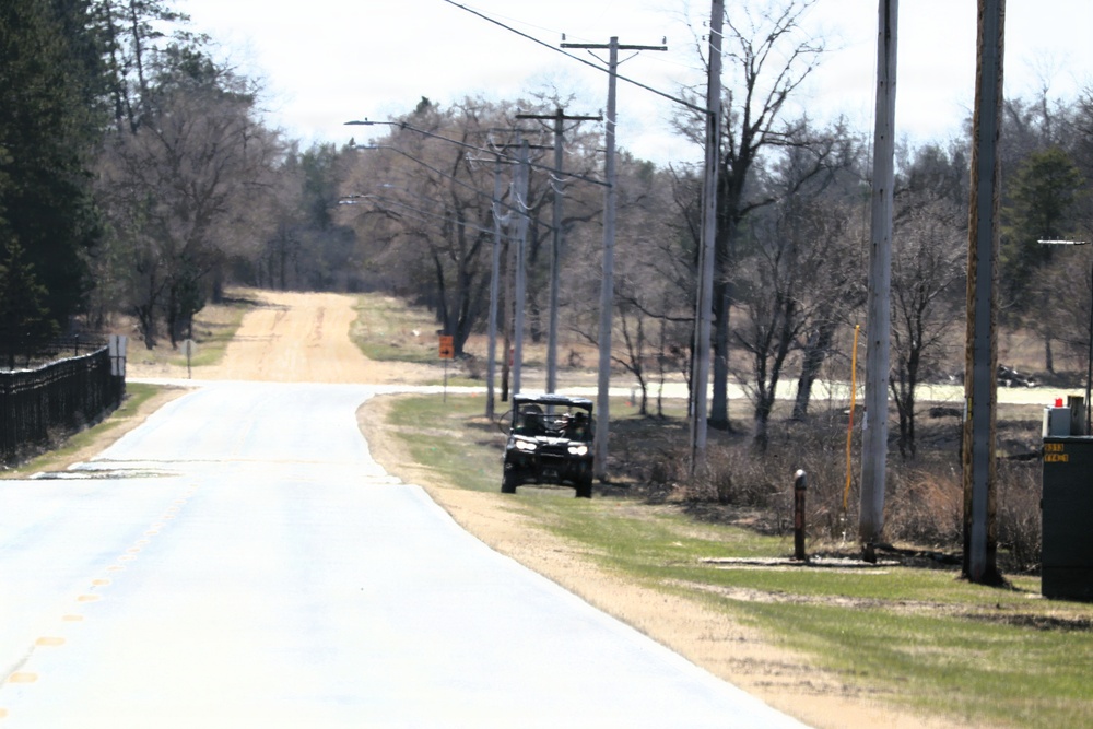 April 2026 prescribed burn operations at Fort McCoy