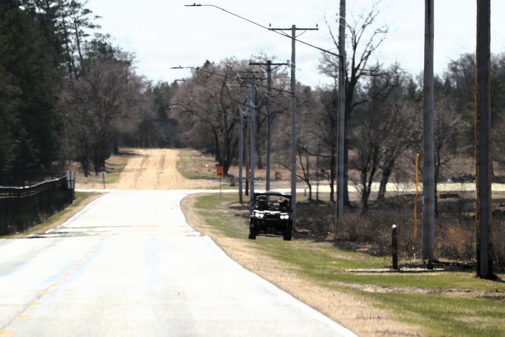 April 2026 prescribed burn operations at Fort McCoy
