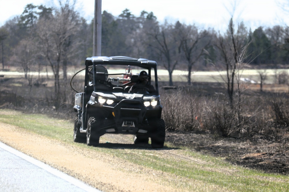 April 2026 prescribed burn operations at Fort McCoy
