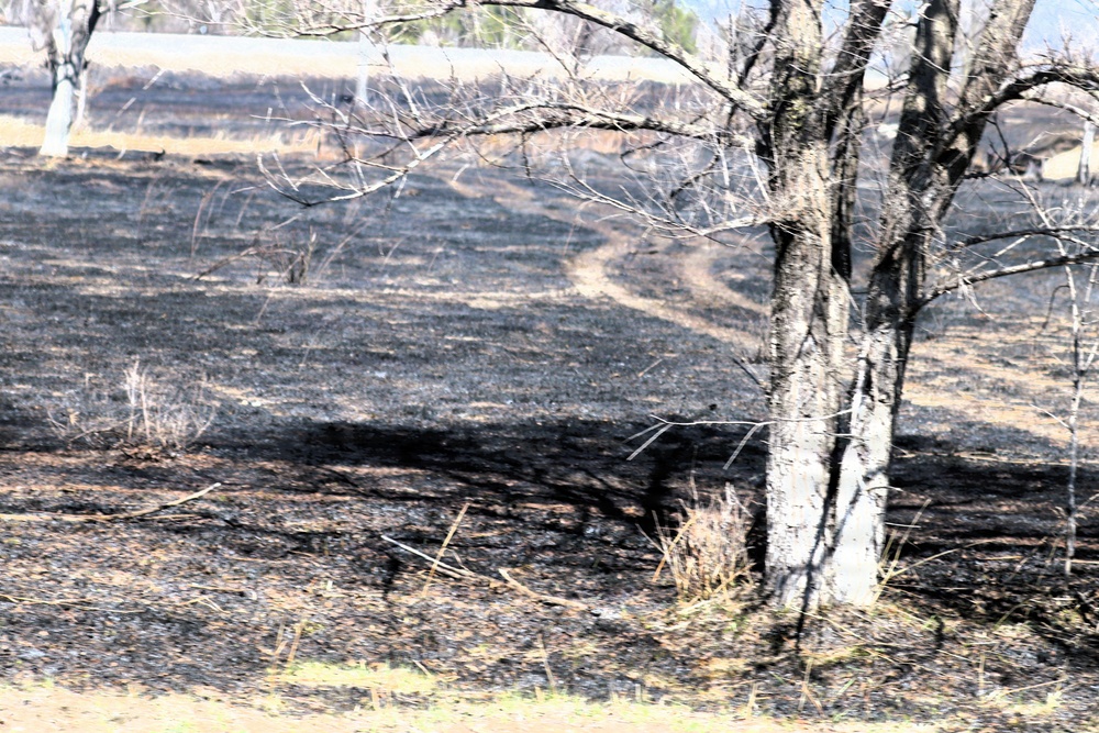 April 2026 prescribed burn operations at Fort McCoy