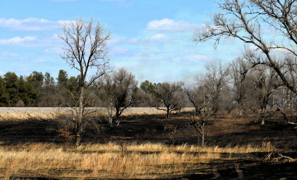 April 2026 prescribed burn operations at Fort McCoy