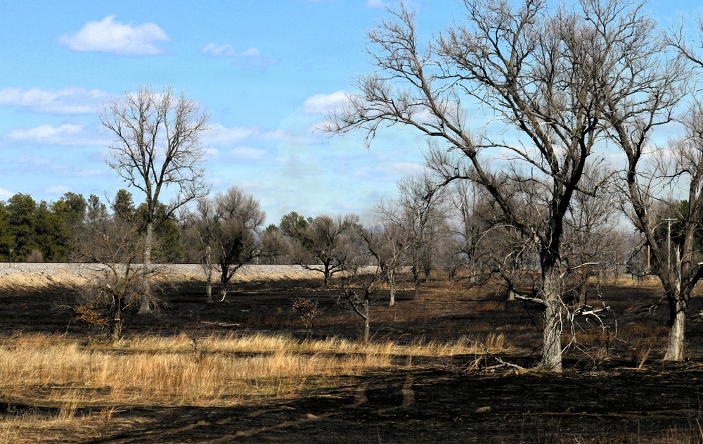 April 2026 prescribed burn operations at Fort McCoy